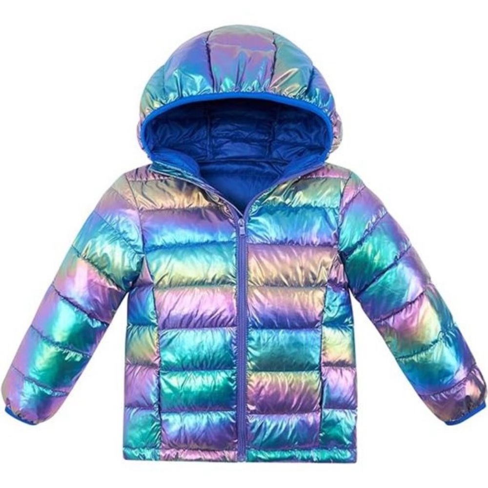 Girls Puffer Jacket Puffy Coat Outwear with Pockets